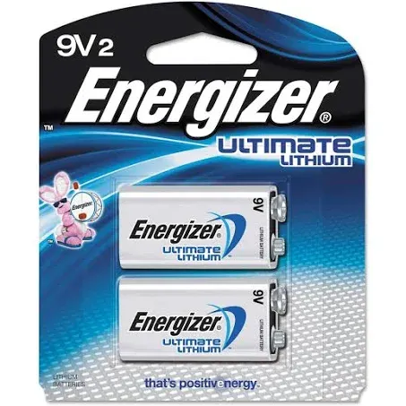 Energizer Ultimate Lithium 9V 2-Pack