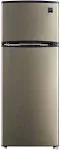 RCA RFR725 2 Door Apartment Size Refrigerator with Freezer, Stainless,7.5 cu ft