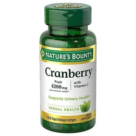 Nature's Bounty Triple Strength Cranberry 1680 mg Herbal Supplement Softgels - 100.0 ea