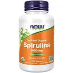 Now Foods - Certified Organic, Spirulina, 1000 mg, 120 Tablets