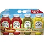 Heinz Tomato Ketchup/Sweet Relish/Yellow Mustard, Picnic Pack, 4 Pack - 4 bottles