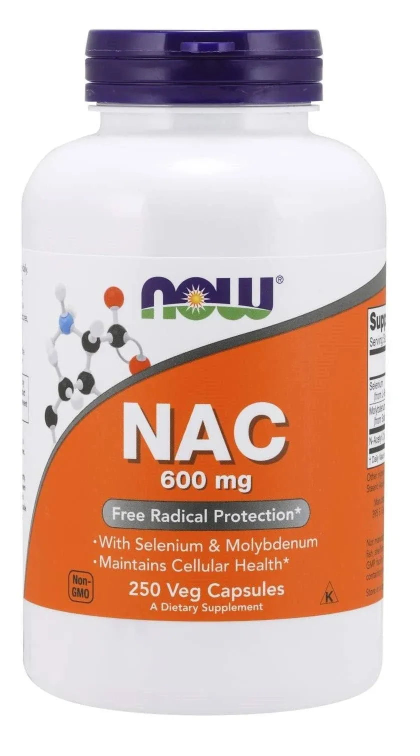 Now Foods NAC 600 mg - 250 Capsules