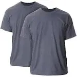 Gildan Men's G2000 Ultra Cotton Adult T-Shirt, 2-Pack, Dark Heather, Medium