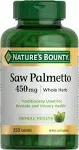 Nature's Bounty Saw Palmetto 450 mg - 250 Capsules