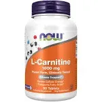 NOW L- Carnitine 1000mg, 100 Tablets