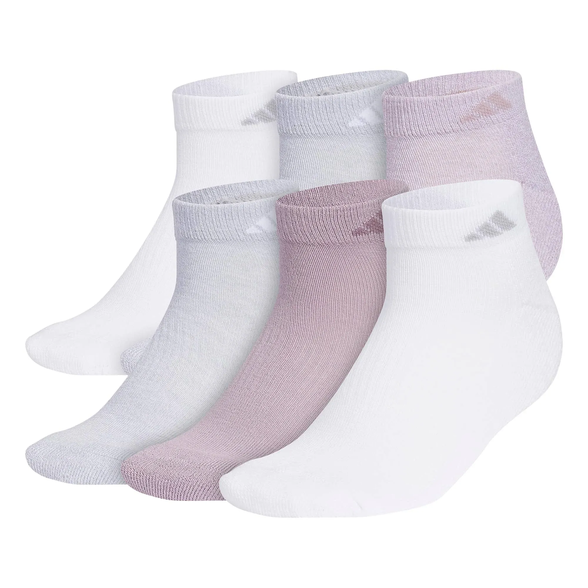 Women's Adidas Athletic Low-Cut Sock 6-Pack, Size: 5-10, Light Purple