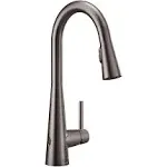 Moen 7864EWBLS Sleek Black Stainless One-Handle Pulldown Kitchen Faucet