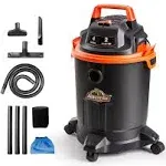 Gallon Wet/Dry Vac 2.0 Peak HP Shop Vacuum with Nozzles &amp; Brush,Black/Or<wbr/>ange