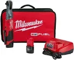 Milwaukee 2557-22 12V Cordless 3/8&#034; Ratchet Kit w/ 2 Batteries, Charger &amp; Tool