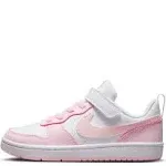 Nike Court Borough Low Recraft Little Kids' Shoes - White/Pink Foam