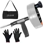 Drainx Heavy-Duty-Steel Pro Drum Drain Auger