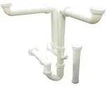 Transolid White Kitchen Sink Drain Kit TSDIK