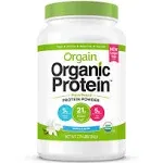 Orgain Organic Protein Plant Based Powder Vanilla Bean 2.74 lbs.