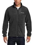 Columbia Men's Granite Mountain Fleece Jacket Small Charcoal Heather