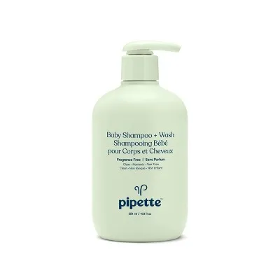 Pipette, Baby Shampoo + Wash, Fragrance Free, 12 fl oz (354 ml)