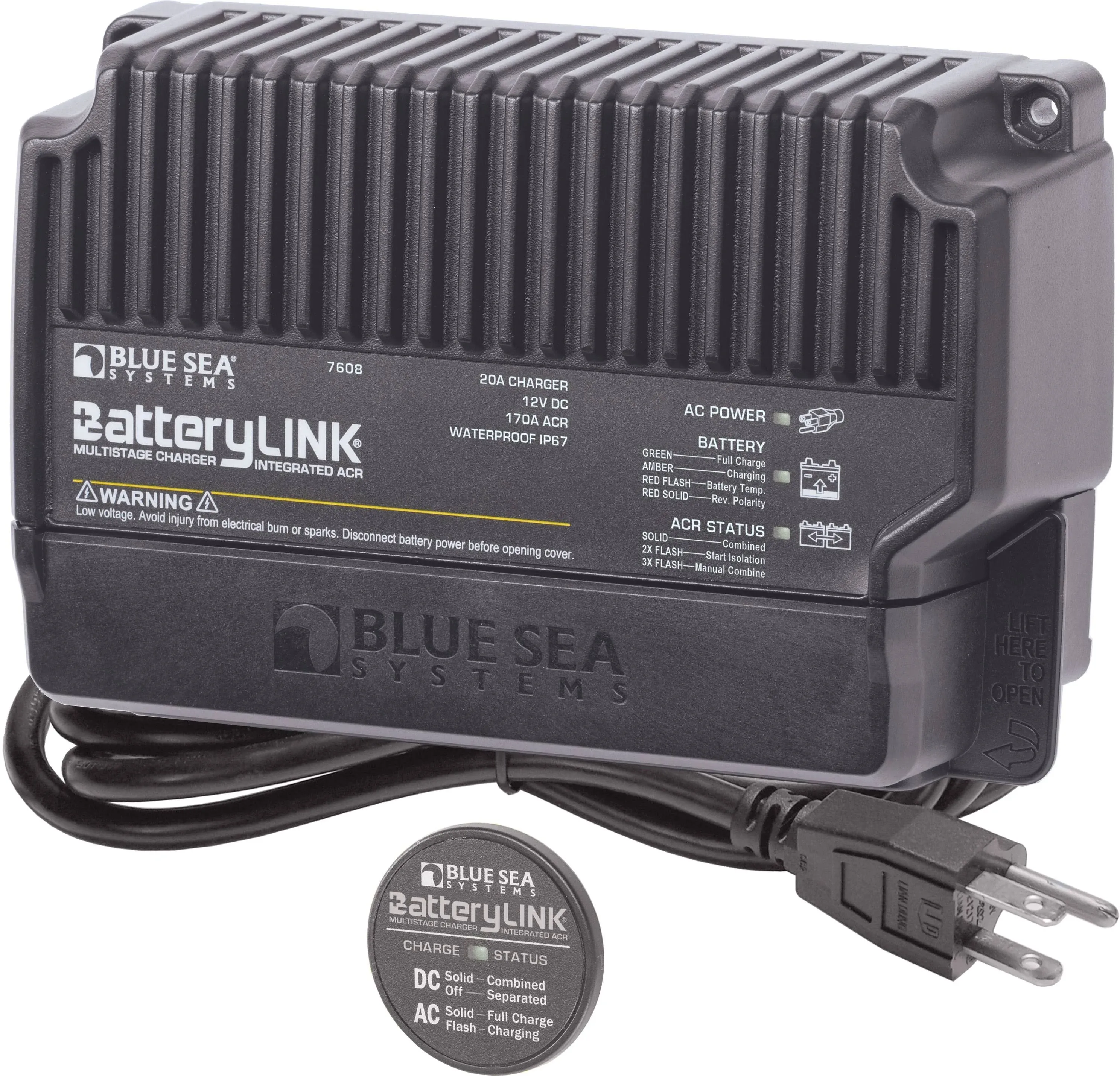 Blue Sea - 7605 BatteryLink Charger - 10Amp - 2-Bank