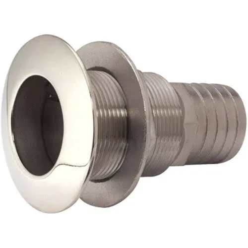 Attwood Thru-Transom Scupper Valve, 1.5", Stainless Steel