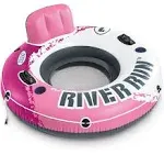 Intex Pink River Run I Sport Lounge Inflatable Water Float 53inch Diameter