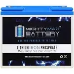 Mighty Max Battery ML35-12LI - 12 Volt 35 Ah Deep Cycle Lithium Iron Phosphate (LiFePO4) Rechargeable and Maintenance Free Battery (1 Pack)