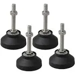 CNBTR Adjustable Furniture Glides 50mm Dia Table Desk Leveling Foot Leg M8 Pack of 4