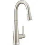 Moen 7664SRS Sleek 1-Handle Pull-Down Bar Faucet in Spot resist stainless