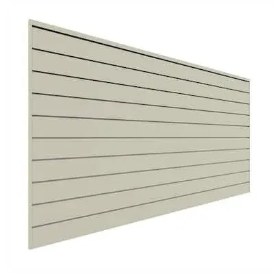 Proslat PVC Slatwall 8 ft. x 4 ft. Sandstone