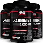 FORCE FACTOR L-Arginine Nitric Oxide Supplement with BioPerine to Help Build Mus