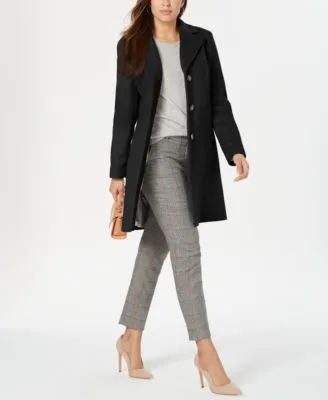 Calvin Klein Womens Wool Blend Coat