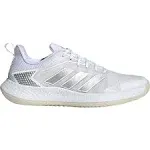 Women's Adidas Defiant Speed Tennis Shoes 10 White/Silver Grey