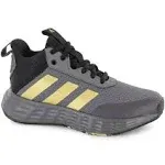 Adidas Ownthegame 2.0 Shoes - Kids - Grey Five / Matte Gold / Core Black - 11K