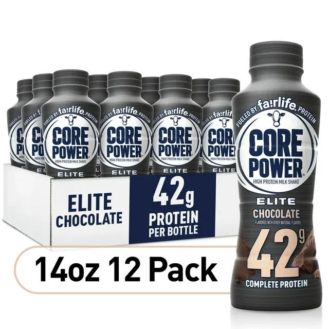 Fairlife Core Power Elite 42g. Protein Shake, Chocolate (14 fl. oz., 8 pk.)