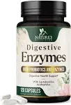 Digestive Enzymes with Probiotics - Probiotic Multi Enzymes with Probiotics and Prebiotics for Digestive Health and Bloating Relief for Women and Men, Daily Enzymes for Gut & Digestion - 120 Capsules