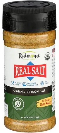 Real Salt Organic Season Salt - 8.25 oz jar