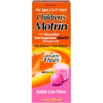 Children's Motrin Bubble Gum Flavor Pain & Fever Reducer (4 fl oz)