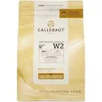 Callebaut W2 28% White Chocolate Callets - 5.5 Pound Bag