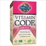 Garden of Life Vegan Vitamin B12 1000 mcg - Vitamin Code Raw B12 Whole Food Supplement, 30 Capsules