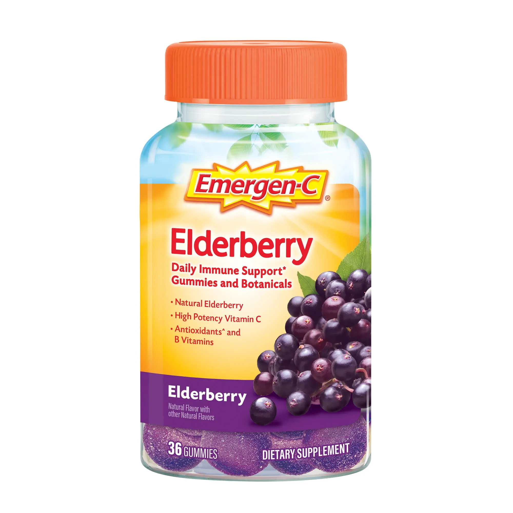 Emergen-C Elderberry Immune Support Gummies - 36.0 ea