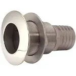 Attwood Thru-Transom Scupper Valve, 1.5", Stainless Steel