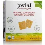 Jovial Organic Sourdough Einkorn Crackers, Rosemary - 4.5 oz box