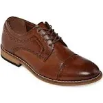 Stacy Adams Shoes Boys Dickinson Cap Toe Oxford Cognac Size 6