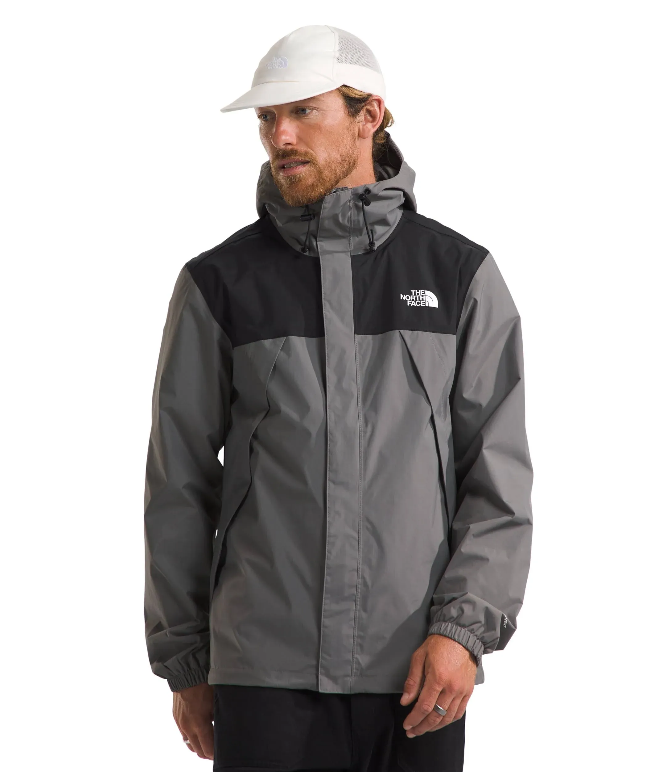 The North Face Men's Big Antora Jacket, 2X, Smoked Pearl/TNF Black