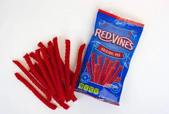 Red Vines Original Red Twists Licorice, 4 Ounce, 24 per Case