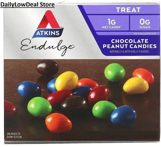 Atkins, Endulge, Chocolate Peanut Candies, 1.2 oz - Choose Count