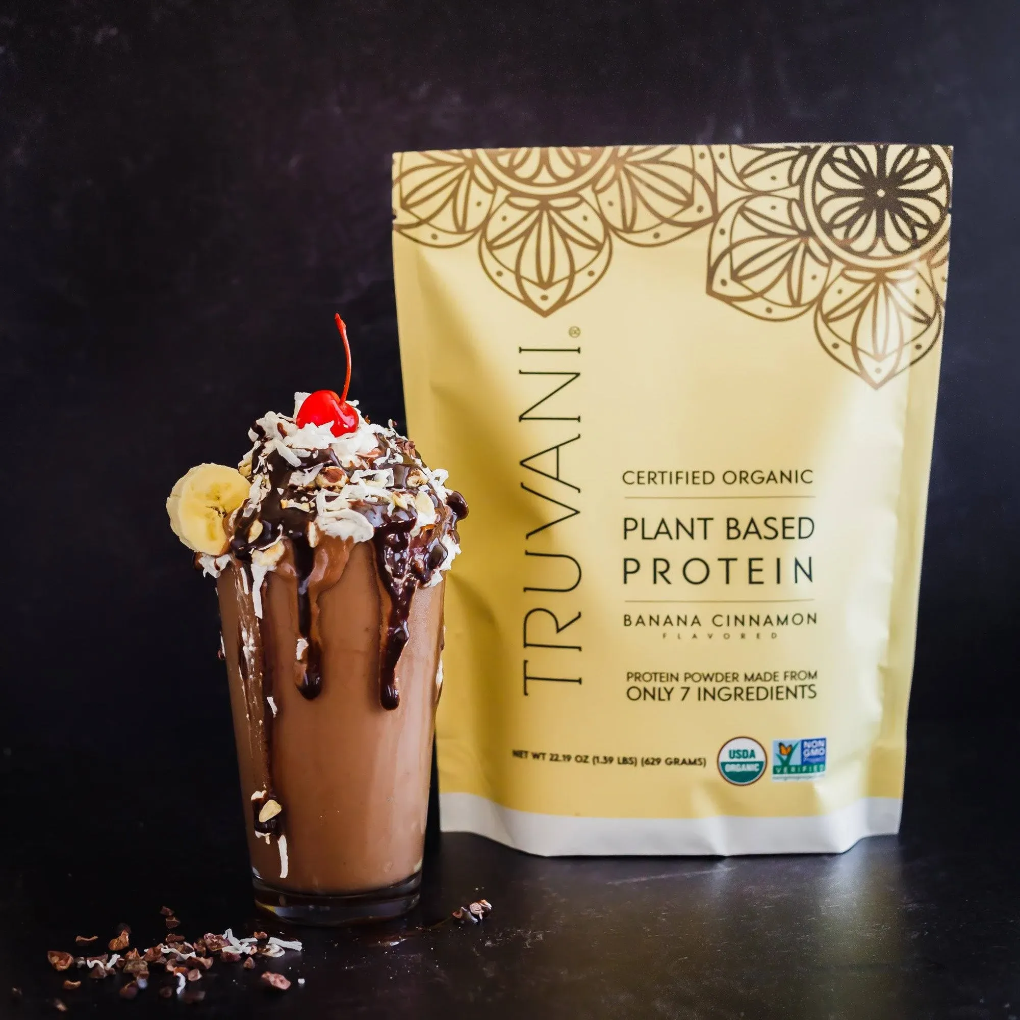 Truvani Plant Based Protein Powder (banana cinnamon)