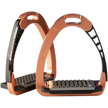 Acavallo Arena Alupro Safety Stirrups - Rose Gold