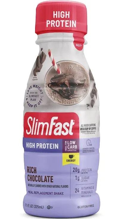 SlimFast 74052 SlimFast Advanced Energy RTD Rich Chocolate Shake 11 oz