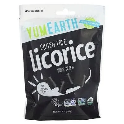 YumEarth Organic Black Licorice - 5 oz bag