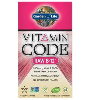 Vitamin Code RAW B-12 30 Capsules - Garden of Life