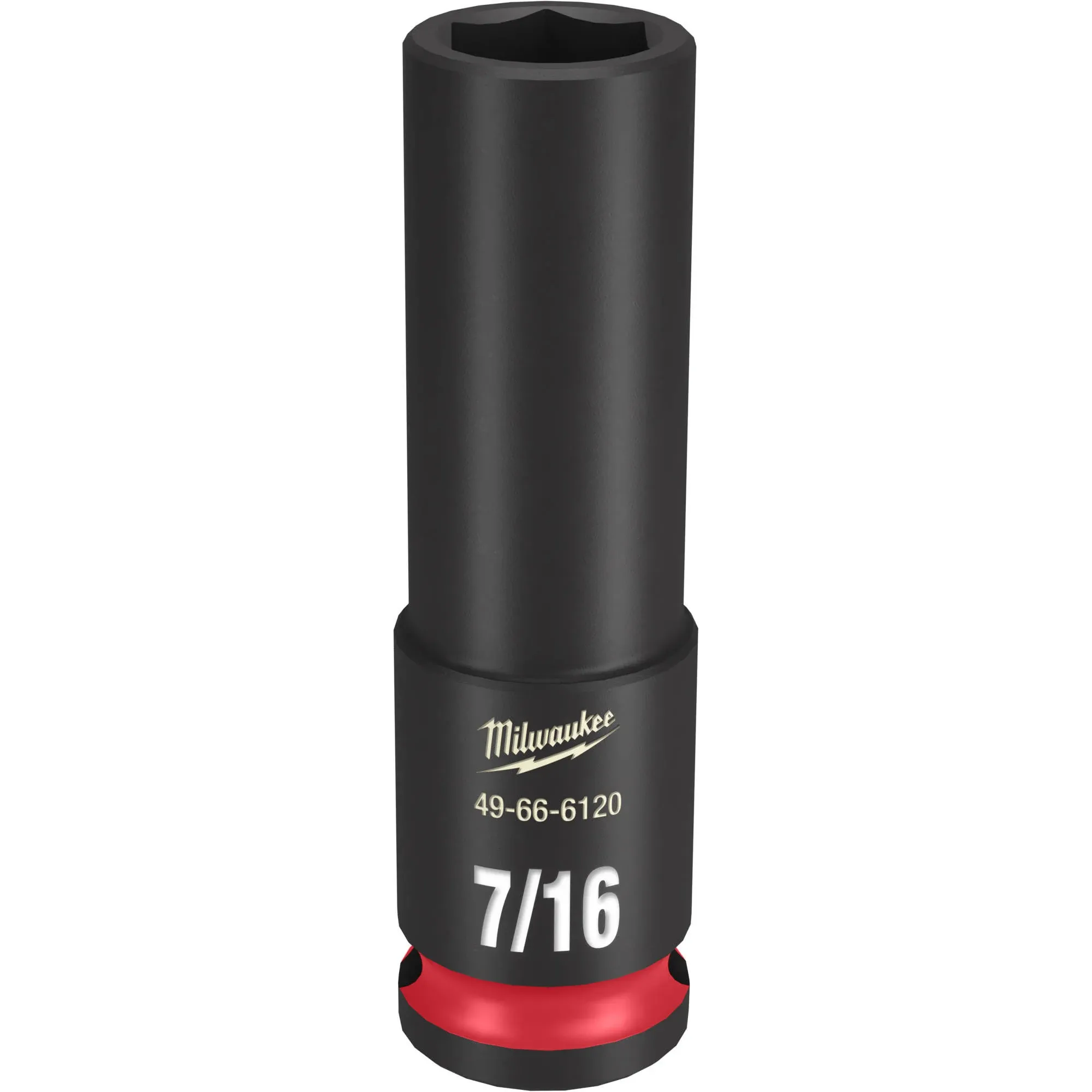 Milwaukee Shockwave Impact Duty 3/8" Drive 7/16" 6 Point Deep Socket