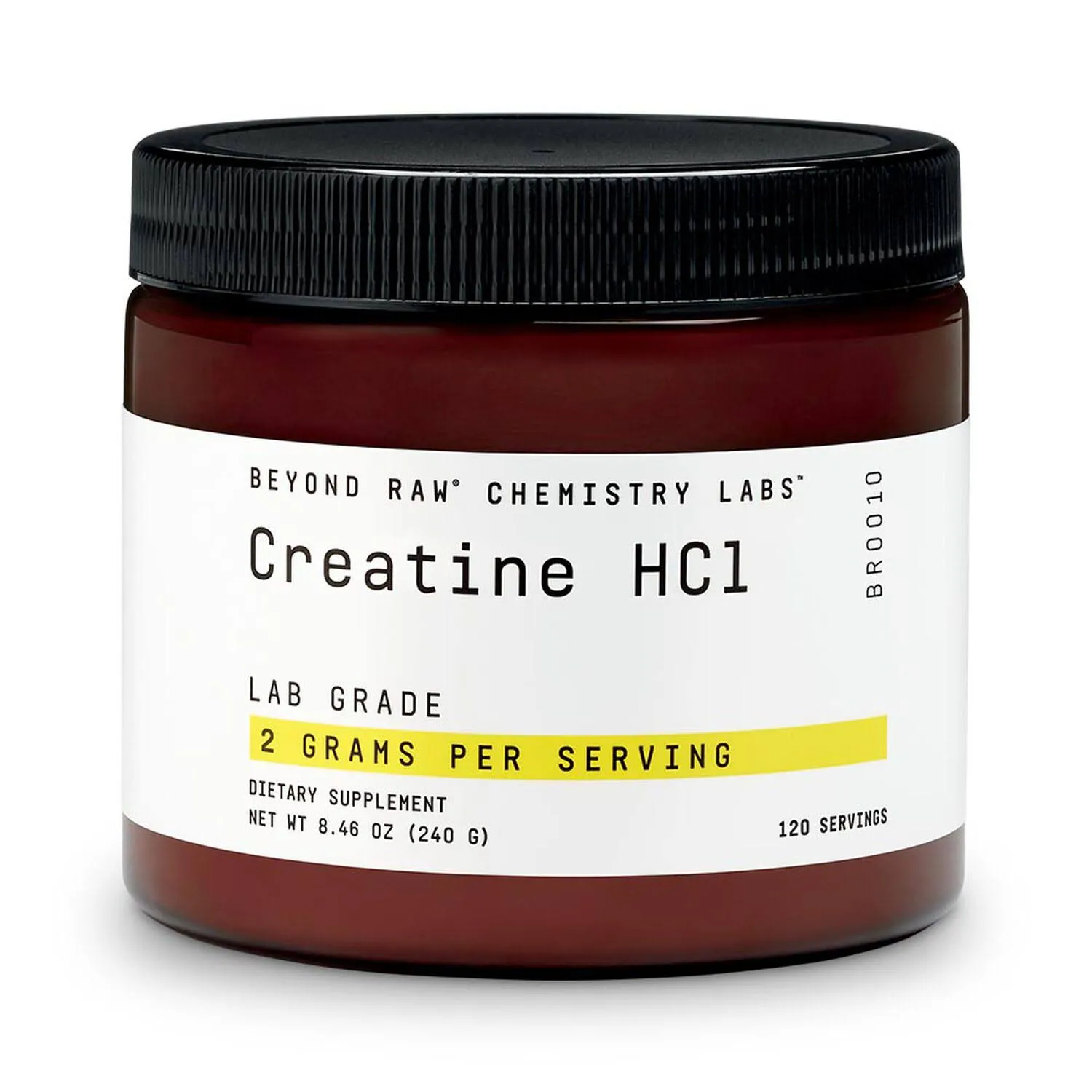 Beyond Raw Chemistry Labs Creatine HCl 120 Servings Improves Muscle Performance